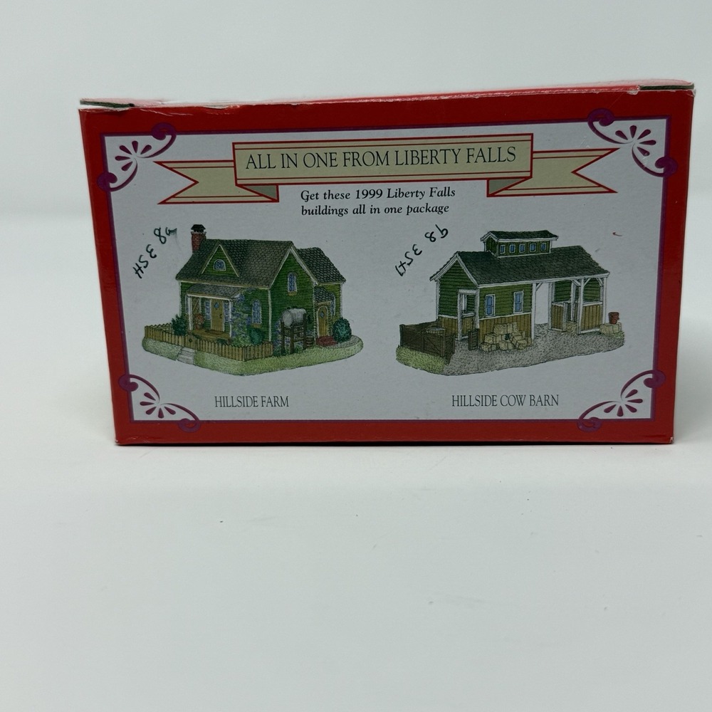 Liberty Falls Americana Collection Hillside Farm + Cow Barn HSE8
